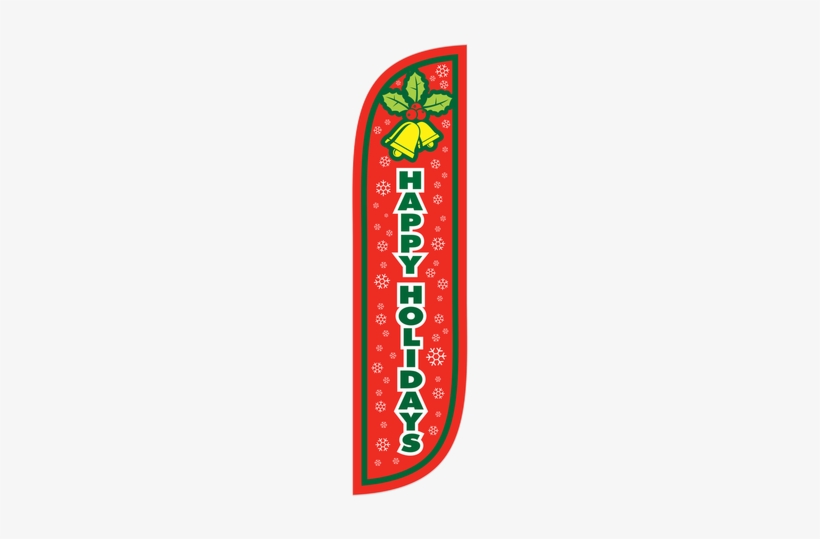 5ft Happy Holidays Feather Flag Red A - Flag, transparent png #480064