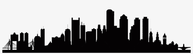 City Church - Boston City Skyline Silhouette, transparent png #480586