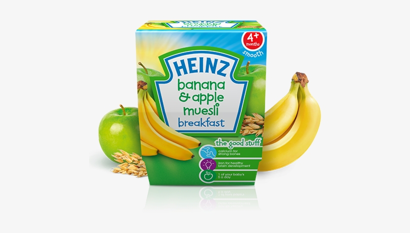 Heinz Is Planning To Sell Its Infant Formula And Cereals - Heinz Banana & Apple Muesli Breakfast 4mth+ (2x100g), transparent png #480654