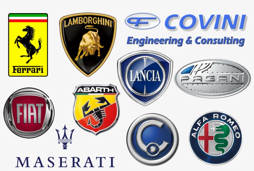 All Italian Car Brands Logos - National Indie Rock Band Music Group 24x18 Print Poster, transparent png #480701