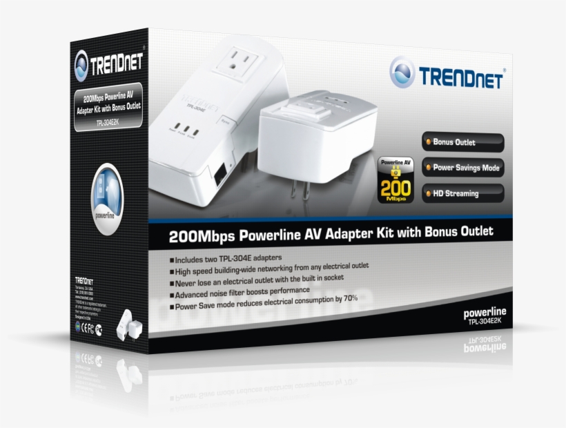 36 Pm 4918255 Box Tpl 401e Us 12/2/2010 - Trendnet 200 Mbps Powerline Ethernet Av Adapter Kit, transparent png #480827