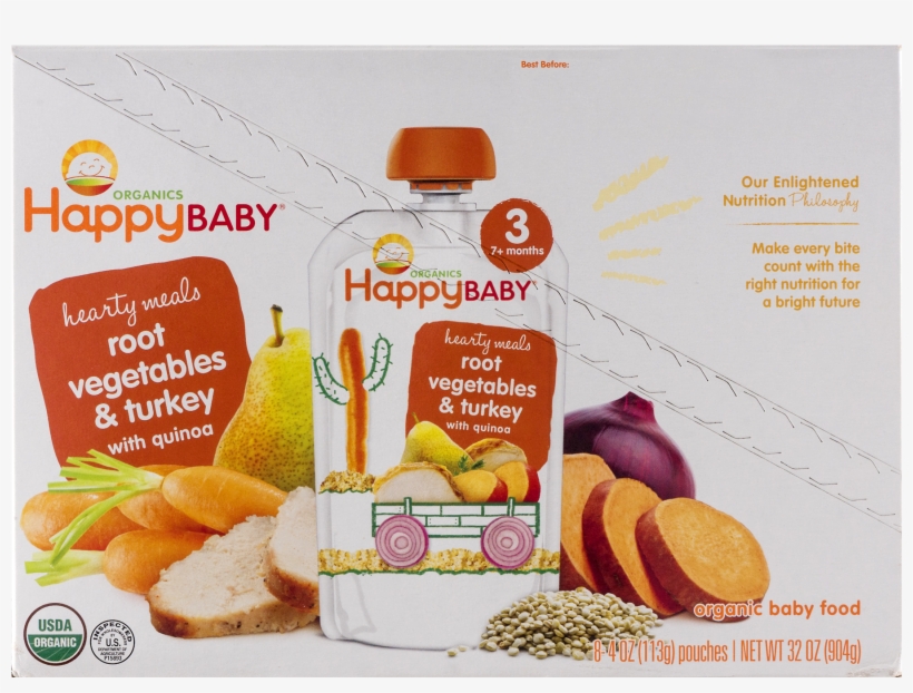 Happy Baby Hearty Meals, Stage 3, Organic Baby Food, - Happy Baby Stage 2 Homestyle Meals - Banana Plum Sweet, transparent png #480946