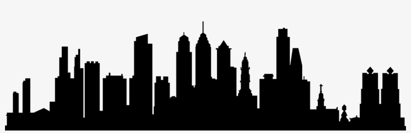 Thesispowerpoint Clip Art Black And White Stock - City Skyline Silhouette Png, transparent png #481033