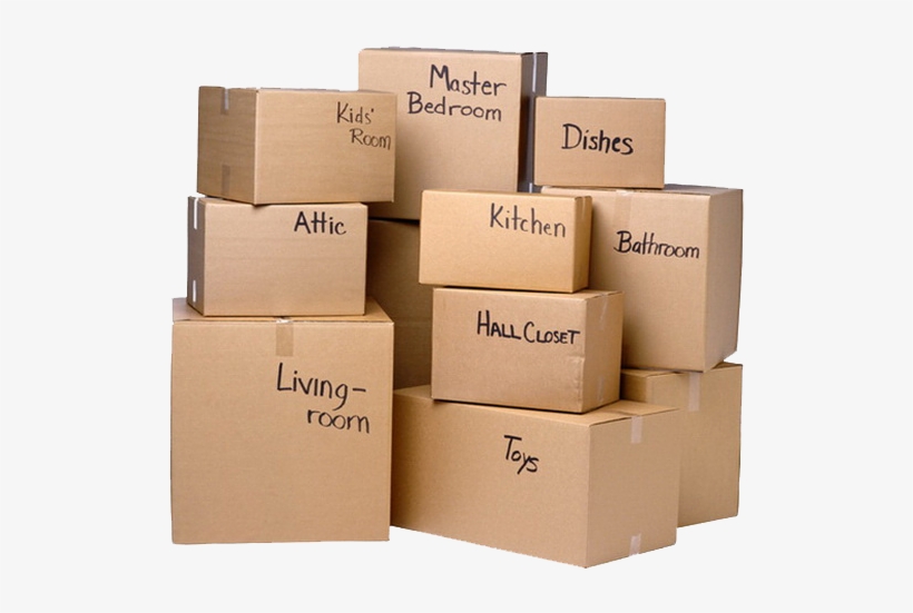 Stack Of Moving Boxes - Shifting To New Home, transparent png #481057