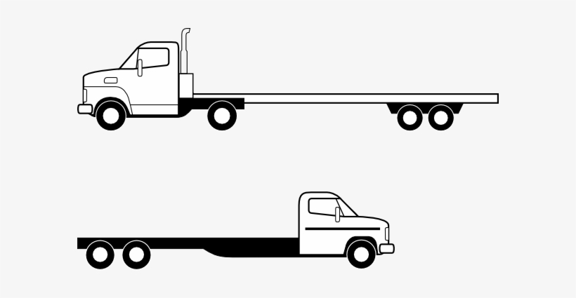 Jpg Flatbed - Flatbed Truck Clip Art, transparent png #481076