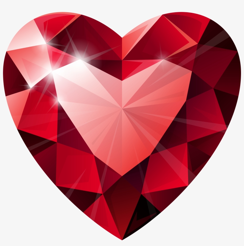 Diamond Heart Transparent Png Clip Art Image, transparent png #481162