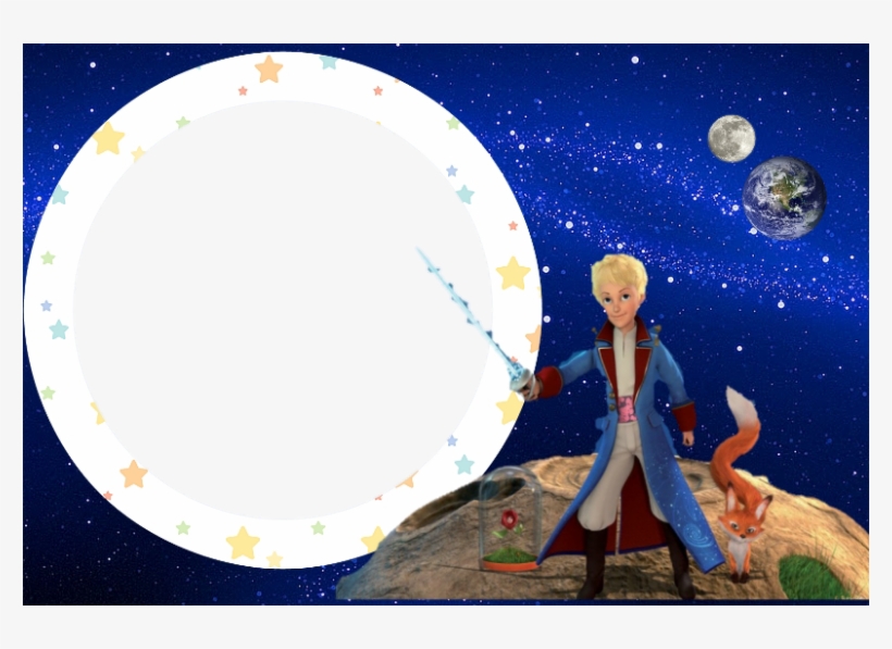 Molduras Pequeno Príncipe - Moon, transparent png #481483