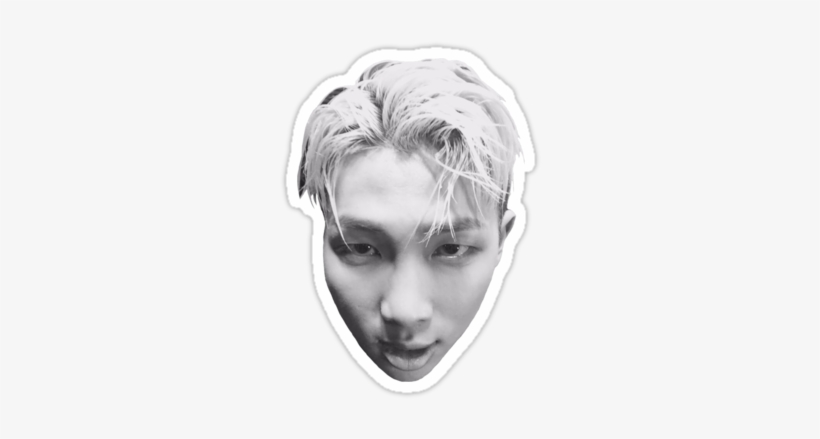 Namjoon Bts Wearing White, transparent png #481485