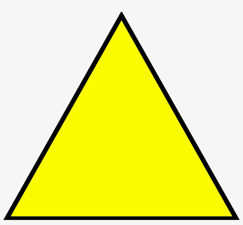 Another Simple Example Could Involve A Triangle - Yellow Triangle Png, transparent png #481625