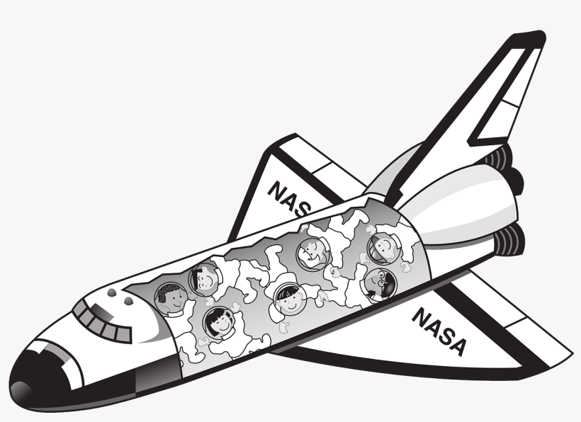 Shuttle With Astronauts Png Free Images Toppng - Space Shuttle Clip Art, transparent png #481879