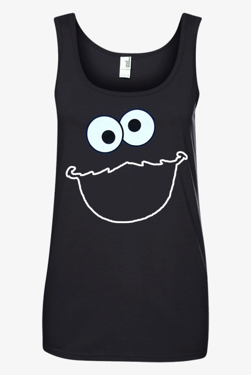 Sesame Street Cookie Monster Face T Shirt Hoodie Sweater - T-shirt, transparent png #481880