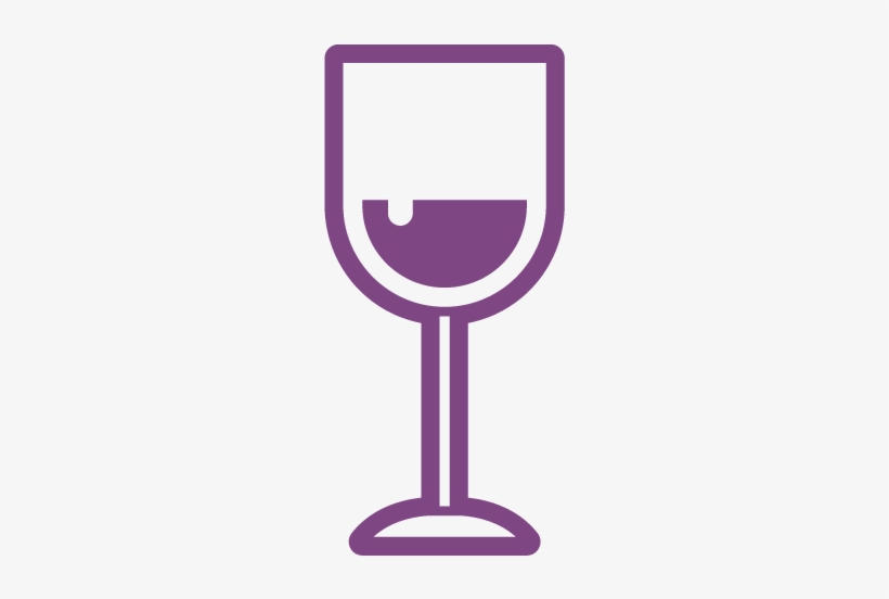 Wine Glass Icon - Wine Glass Icon Purple, transparent png #482127