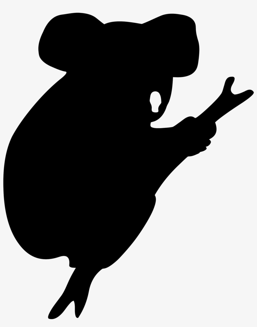 Silhouettes - Silhouette Koala, transparent png #482475