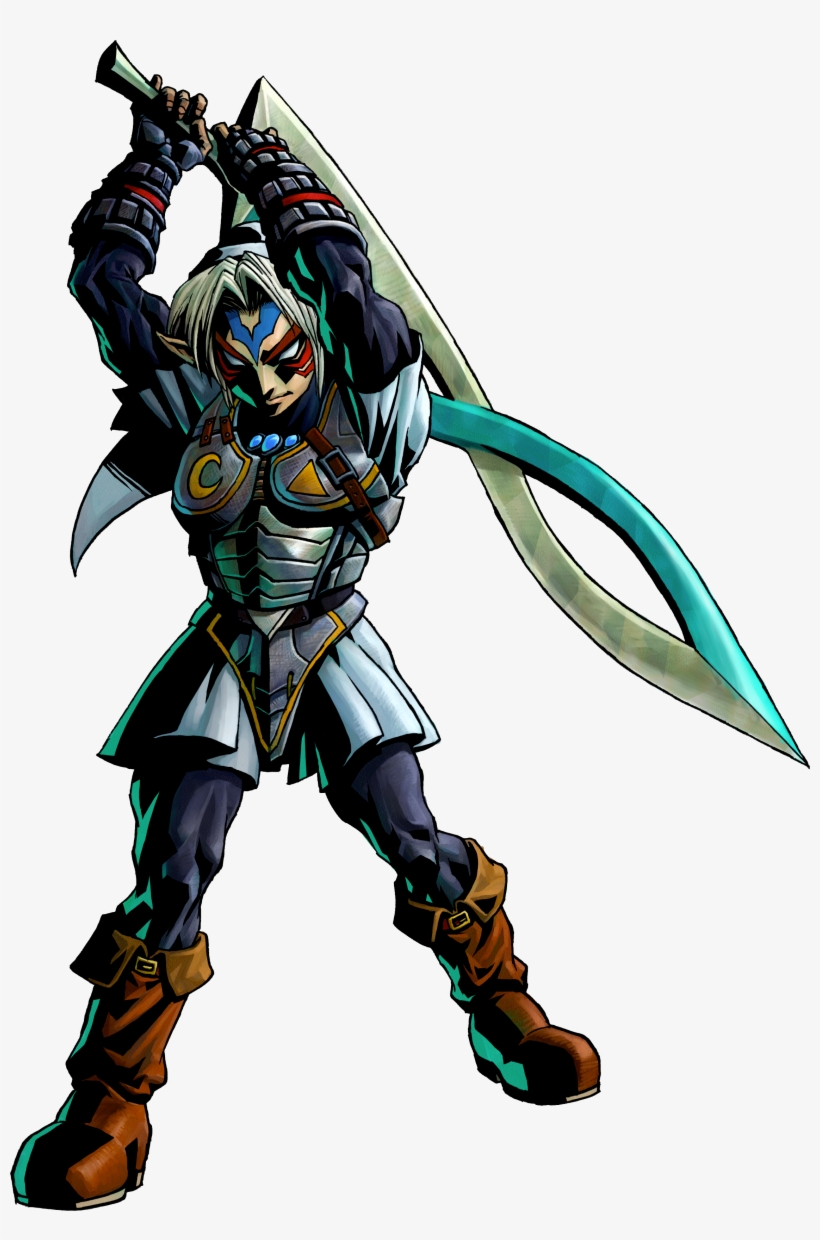 Spooky Scary Masks - Majora's Mask Fierce Deity Link, transparent png #482505