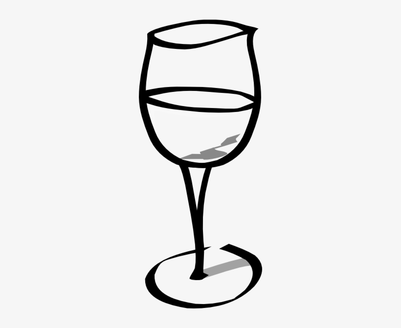 White Wine Glass Icon On White Background Royalty Free - Empty Wine Glass Clipart, transparent png #482647