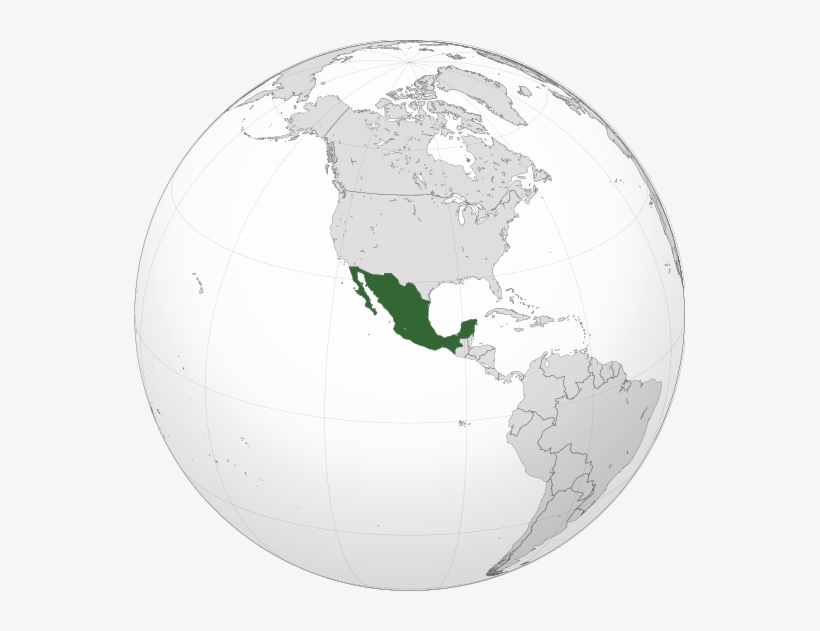 Imperial States Of America Globe - Mexico Global, transparent png #483054