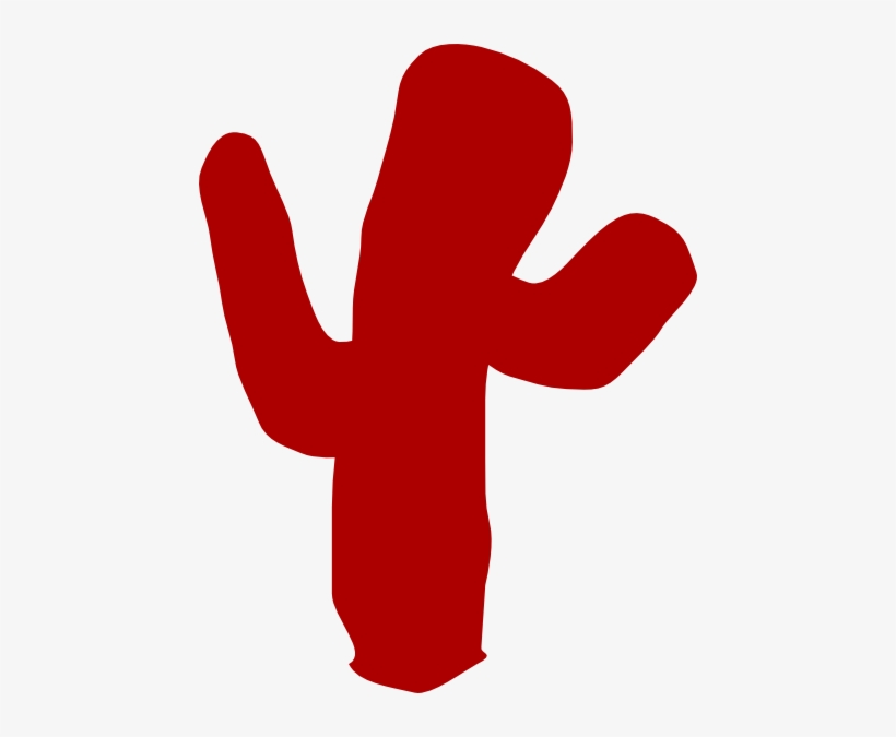 Cactus Pppp Red 2 Clip Art - Art, transparent png #483372