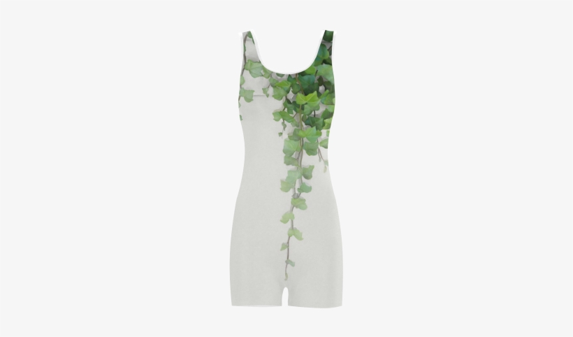 Watercolor Vines, Climbing Plant Lol Classic One Piece - Cocktail Dress, transparent png #483489