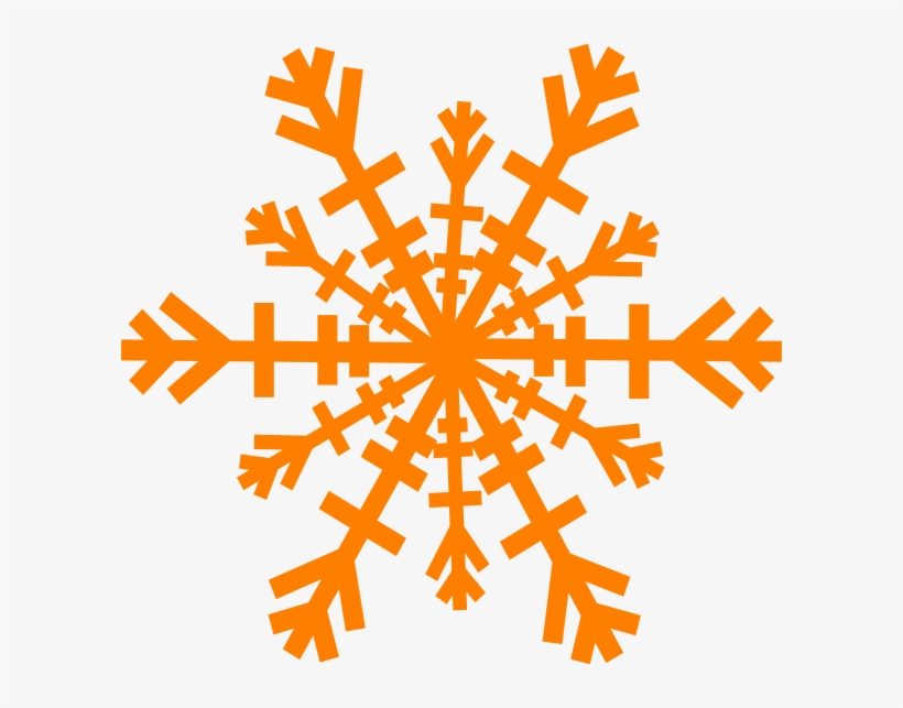 Clipart Snowflake Orange - Snowflake Clipart Purple, transparent png #483987