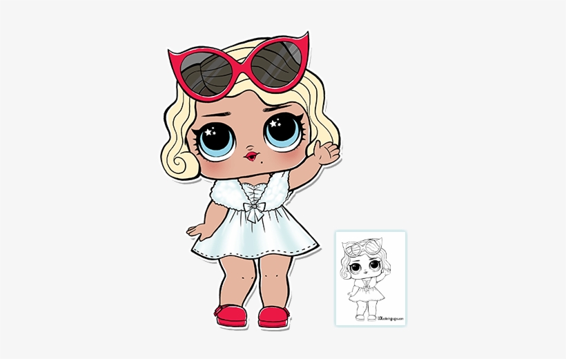 Lol Surprise Doll Coloring Pages - Lol Surprise Leading Baby, transparent png #484053