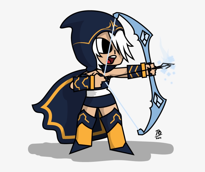 Ashe By Asmodeus - Cartoon League Of Legends Characters, transparent png #484133