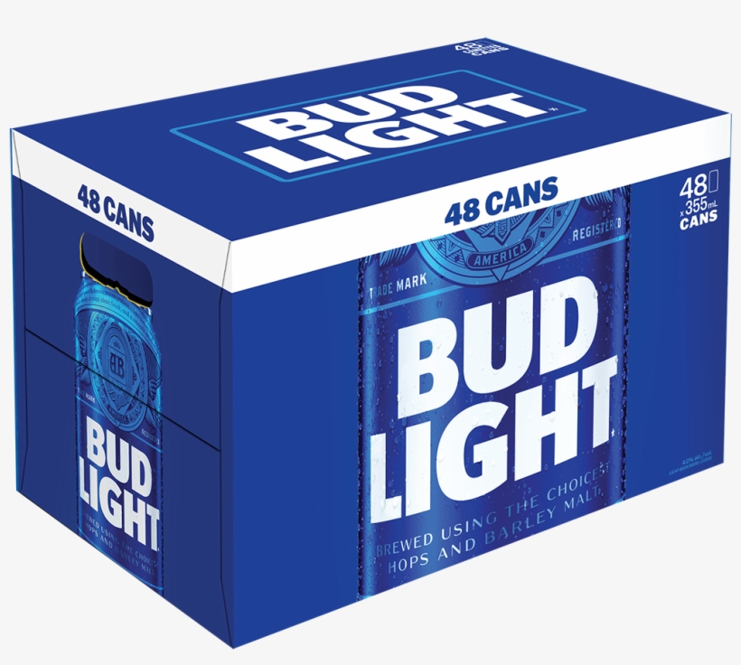 Zoom - Bud Light Beer - 24 Pack, 12 Fl Oz Cans, transparent png #484386