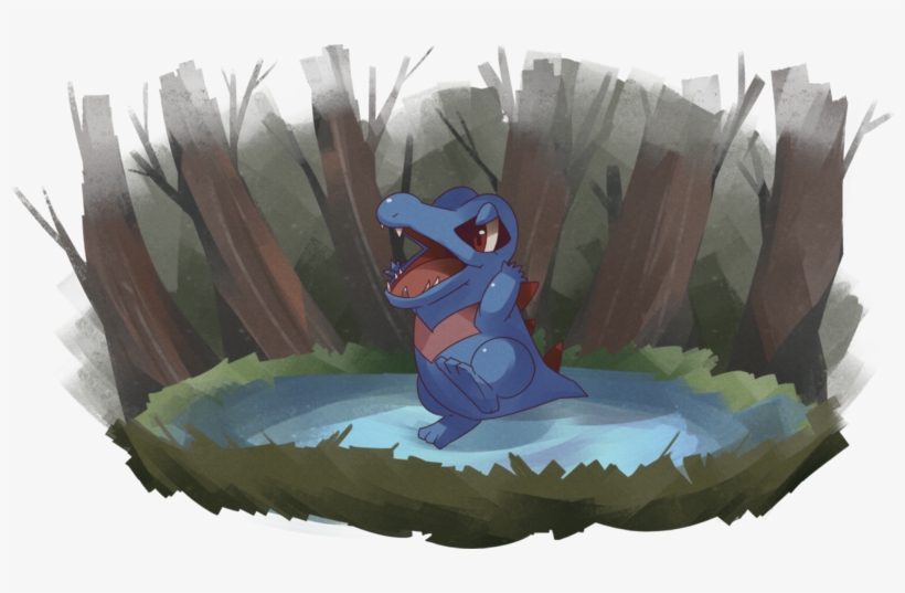 Totodile Personal Pond Commission - Totodile, transparent png #484673