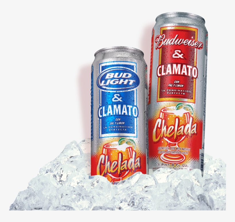 Bud & Bud Light Chelada - Michelada Drink In A Can, transparent png #484828