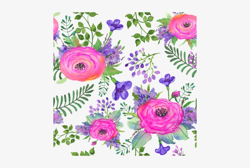 Tk Watercolor Roses Pink Blue Purple Roses Flower Floral - Flower, transparent png #484901
