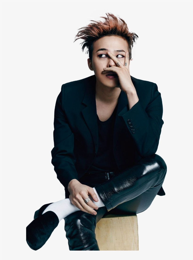 G Dragon Png - G Dragon Sitting Png, transparent png #484944