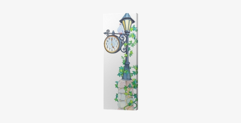 Watercolor Forged Lantern With A Pointer And Mechanical - Watercolor Painting, transparent png #484964