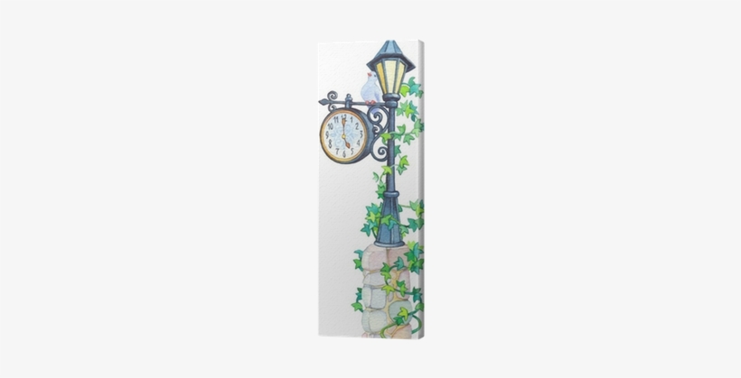 Watercolor Forged Lantern With A Pointer And Mechanical - Watercolor Painting, transparent png #484964