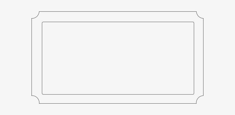 Blank Movie Ticket - Clip Art, transparent png #485198