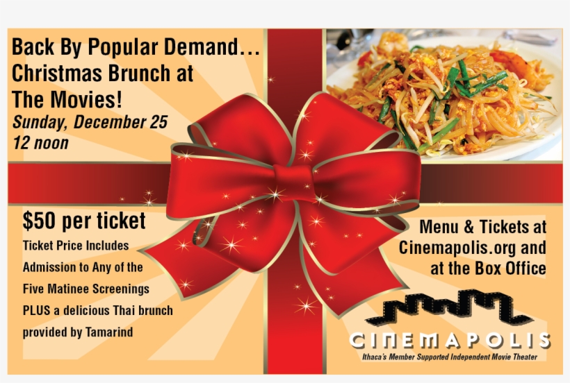 2016 Christmas Day Benefit Brunch At The Movies - Thai Food, transparent png #485220