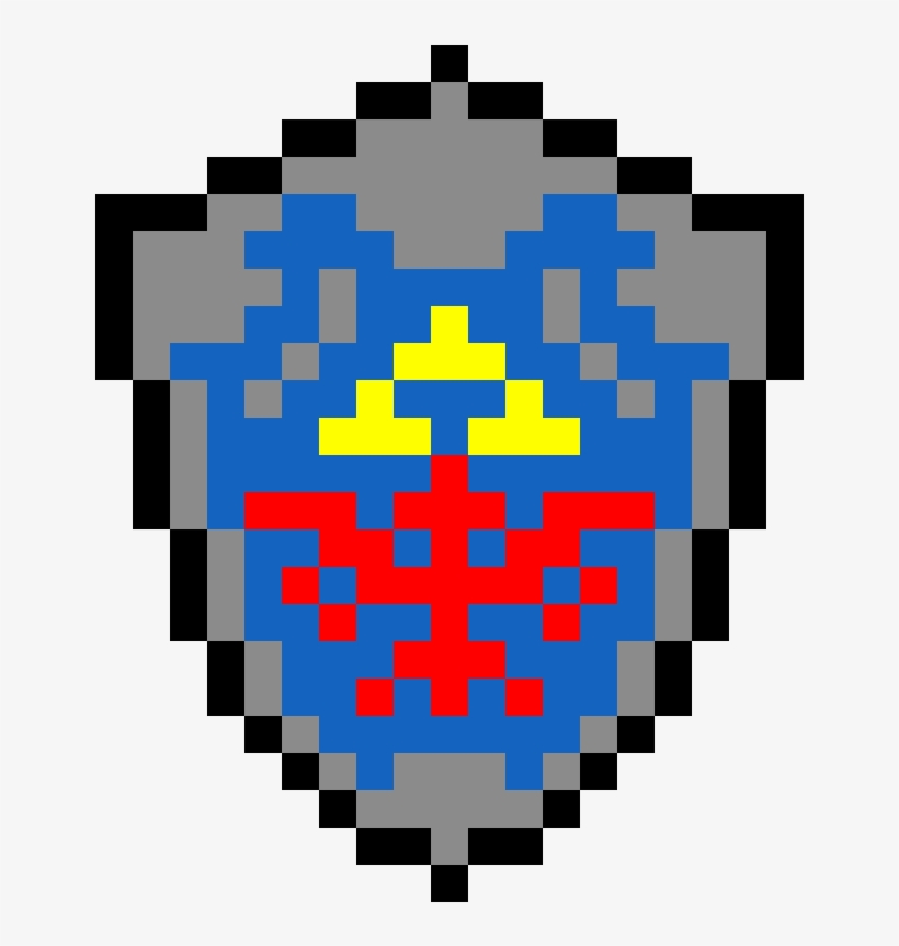 Hylian Shield - Zelda Shield 8 Bit, transparent png #485221