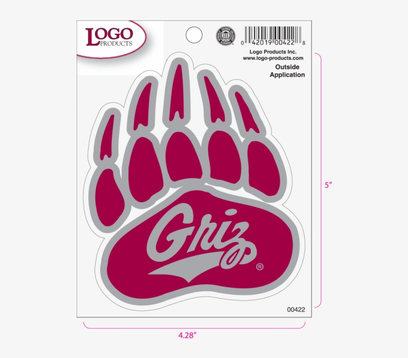 University Of Montana Grizzly Paw, transparent png #485472