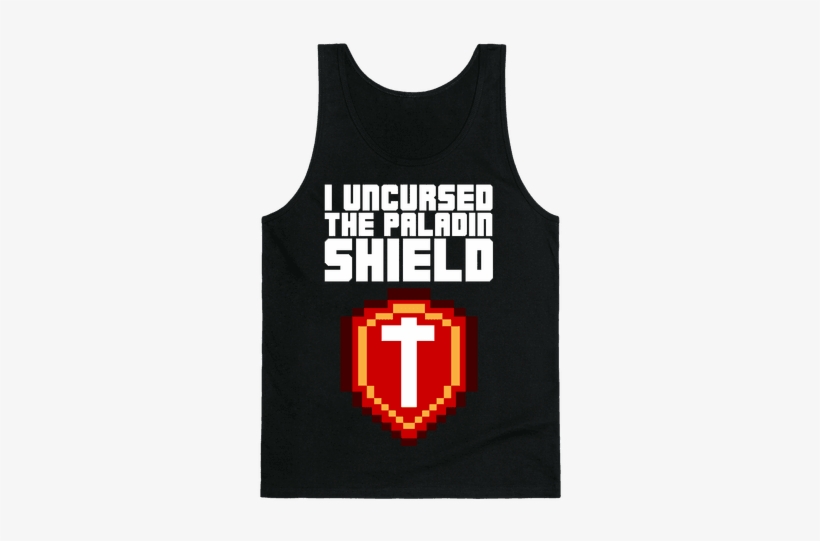 I Uncursed The Paladin Shield Tank Top - Emblem, transparent png #485479