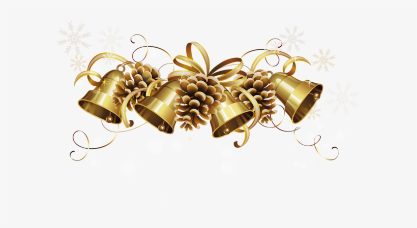 0, - Gold Christmas Bells Png, transparent png #485595