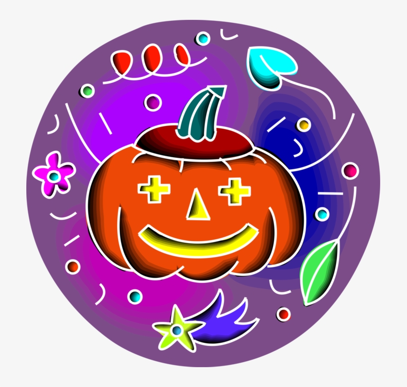 Vector Illustration Of Halloween Trick Or Treat Jack - Circle, transparent png #485663