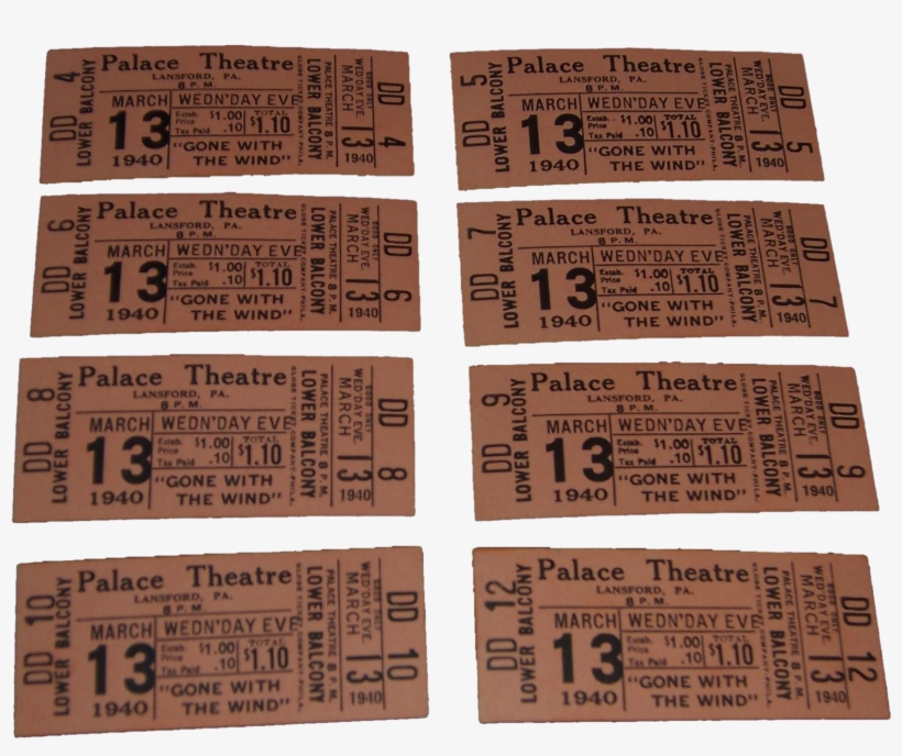 Eight Gone With The Wind Palace Theatre Movie Tickets - Movie Theater, transparent png #485701
