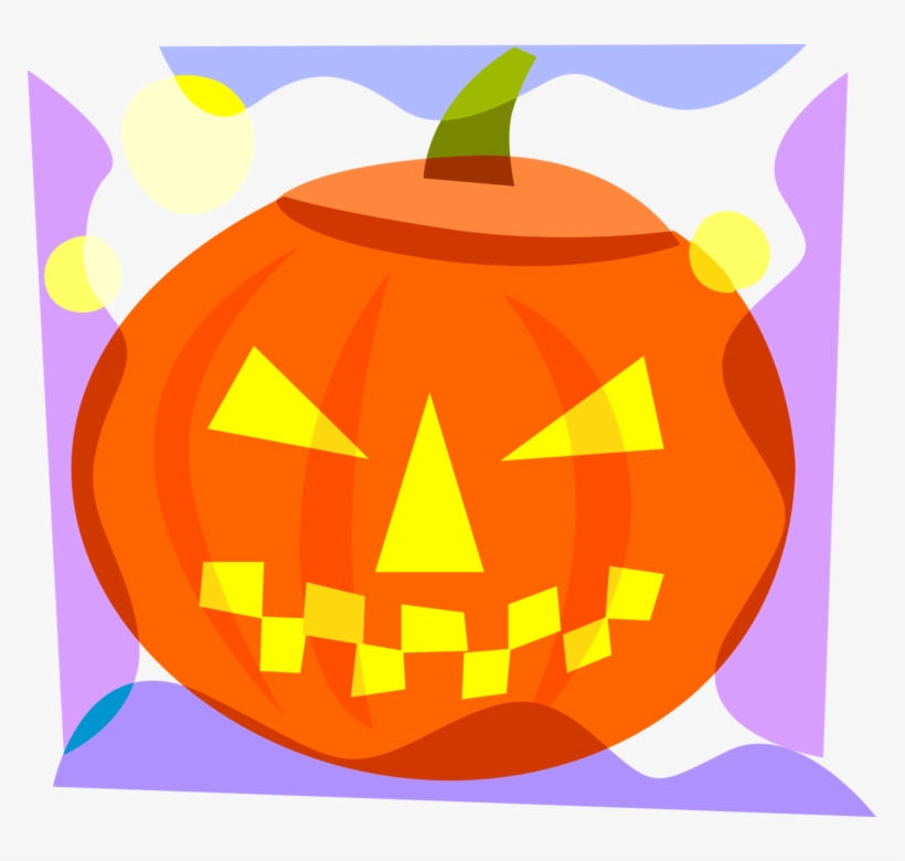 Vector Illustration Of Halloween Carved Pumpkin Jack - Calabazas Dia De Muertos, transparent png #485864