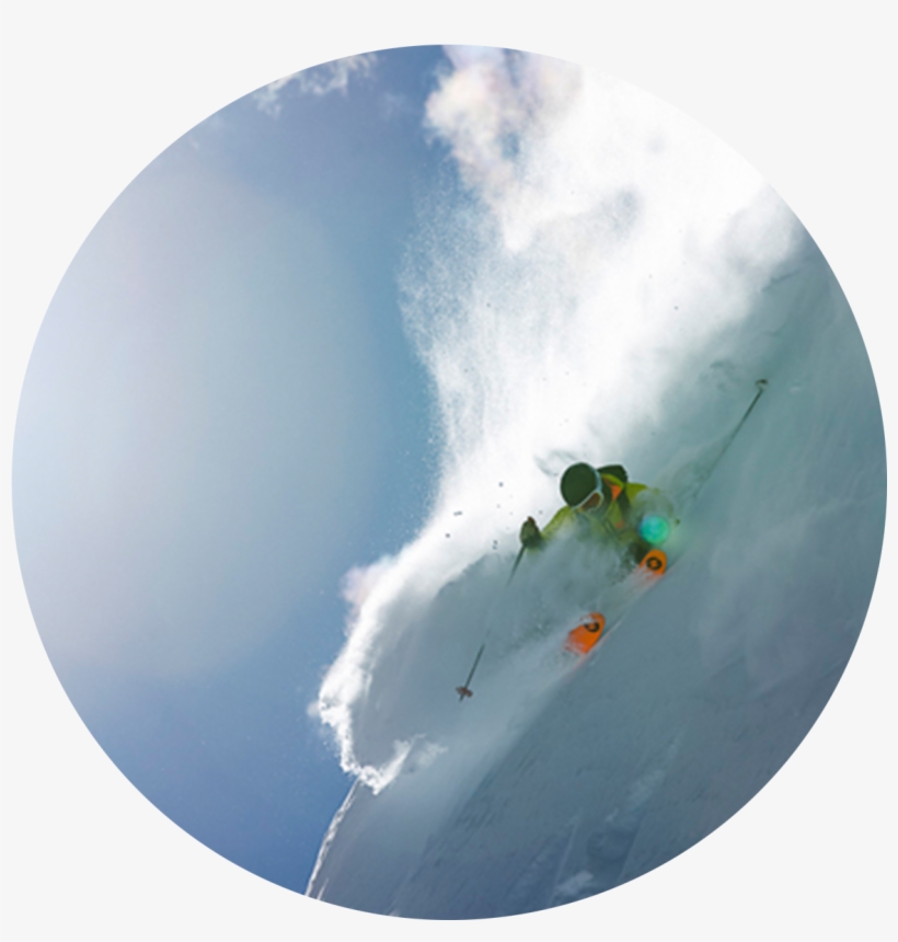 Skier On A Steep Slope - Surfing, transparent png #485958