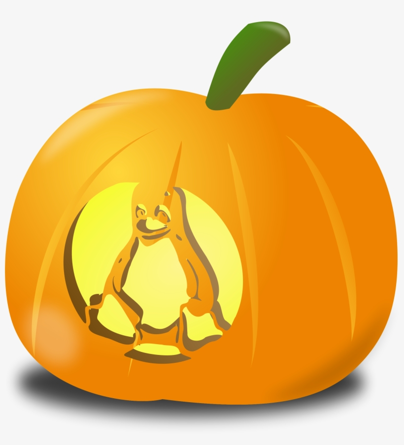 This Free Icons Png Design Of Tux Pumpkin, transparent png #485990