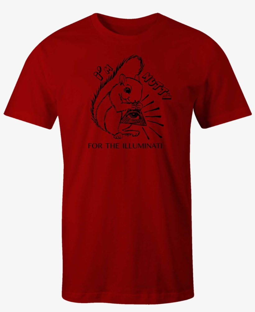 I'm Nutty For The Illuminati - Black Chicago Flag T Shirt, transparent png #486117