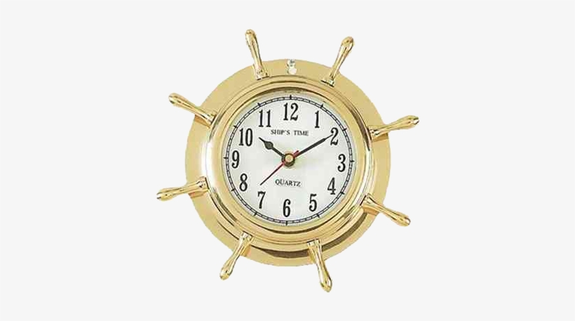 When Do You Adjust Your Clock On A Cruise - Antique Brass Porthole Clock, transparent png #486639