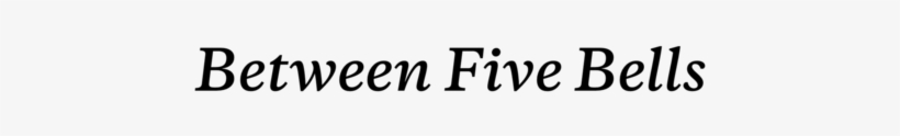 Between Five Bells, transparent png #486717