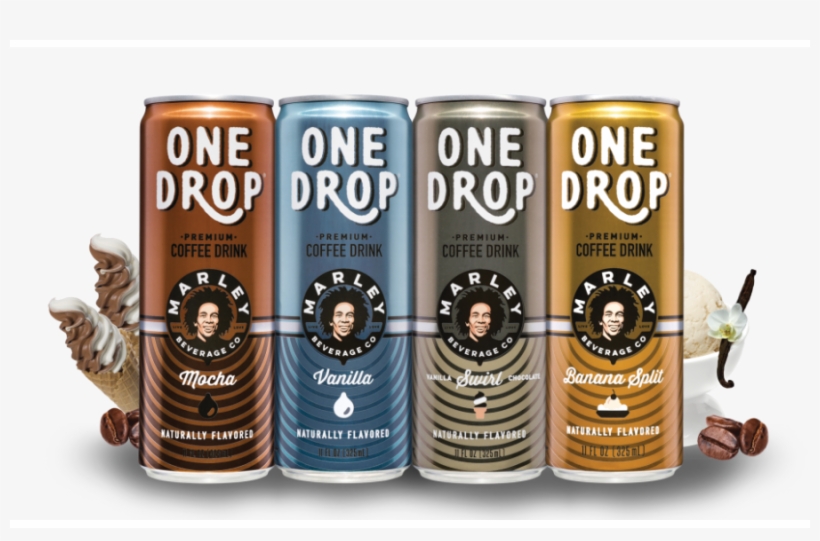 Bob Marley One Drop Premium Coffee Drinks 4 Flavor - Bob Marley One Drop Premium Coffee Drinks (mocha ), transparent png #487178