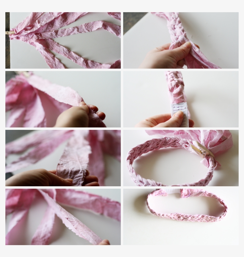 Cut Out Six 1″ Strips From Your Fabric - Make Baby Hair Bands Step - Free  Transparent PNG Download - PNGkey