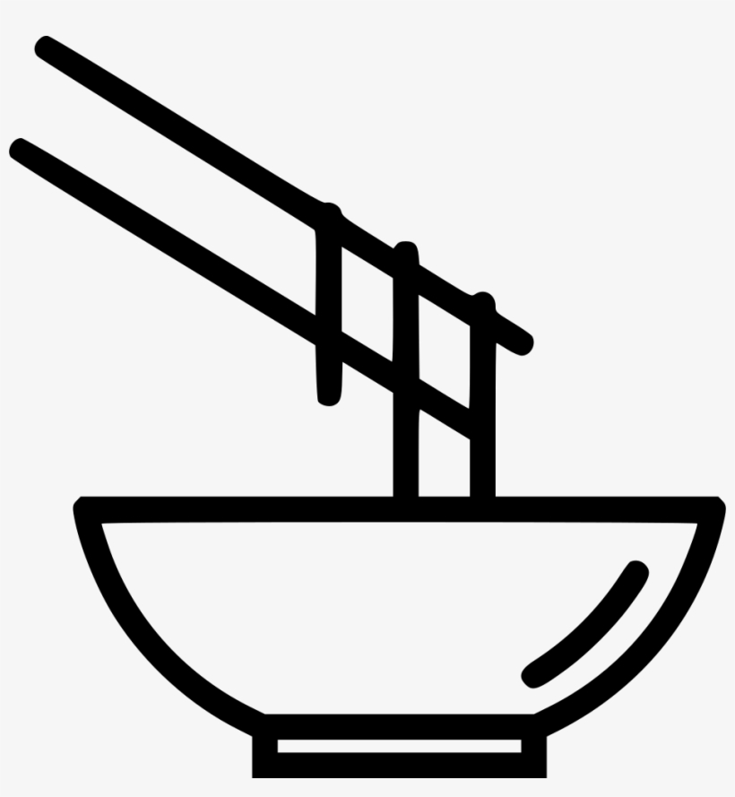 Noodles Bowl Eat Chinese Japanese Food Comments - Chinese Food Icon Png, transparent png #487361