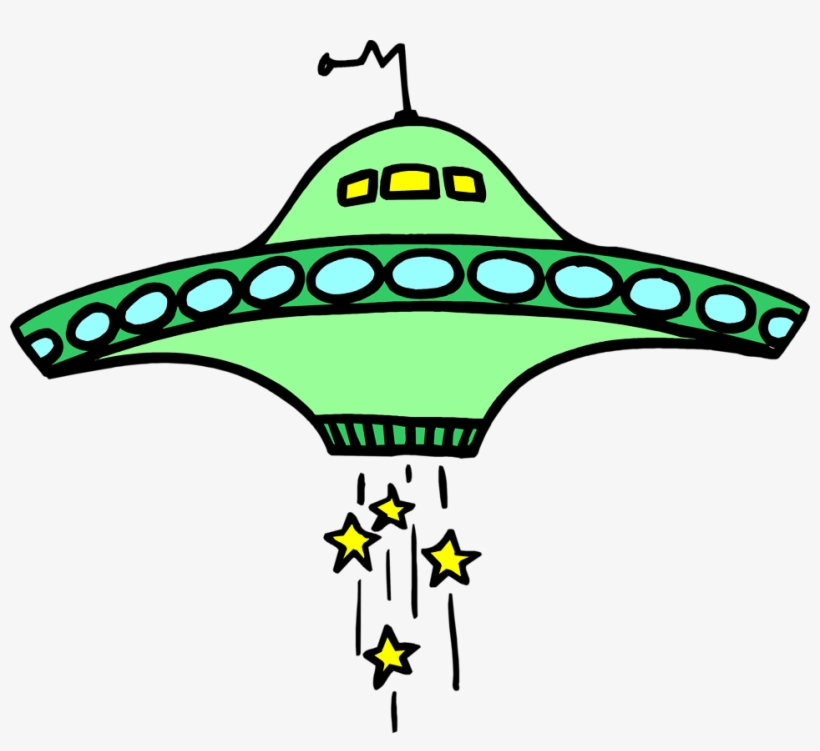 Flying Saucer Clip Art - Sci Fi Clipart, transparent png #487400